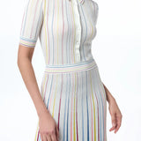 Gabriela Hearst Calypso Pinstripes Dress