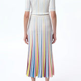 Gabriela Hearst Calypso Pinstripes Dress