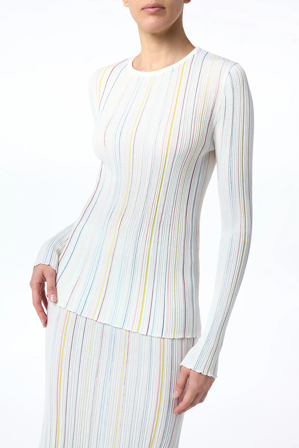 Augie LS Crew Stripes