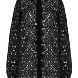 Heath Shirt in Black Cashmere Lace
