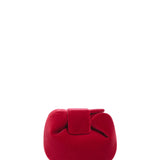 Gabriela Hearst Soft Demi Clutch in Scarlet Red Cotton Velvet