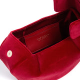 Gabriela Hearst Soft Demi Clutch in Scarlet Red Cotton Velvet