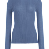 Browning Knit Sweater in Light Blue Denim Cashmere Silk