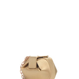 Gabriela Hearst Soft Demi Satin Clutch with Chain