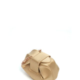 Gabriela Hearst Soft Demi Satin Clutch with Chain