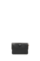Carrington Clutch in Black Textured Leather