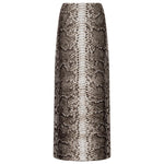 Front view of greyscale bragi skirt on white background, with no model shown.