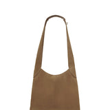 Front view of Dark Sand Hobo Bag on white background, with no model shown.