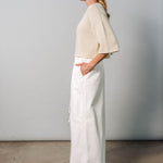 Pomona Cropped T-Shirt - Ivory XS / Ivory