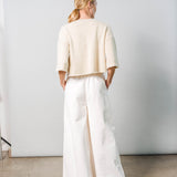 Pomona Cropped T-Shirt - Ivory XS / Ivory