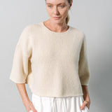 Pomona Cropped T-Shirt - Ivory XS / Ivory