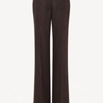 Front view of chocolate vesta pant on white background, with no model shown.