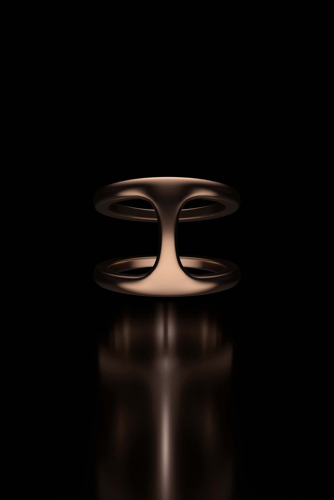 18K RG DAME PHANTOM Ring Size 8