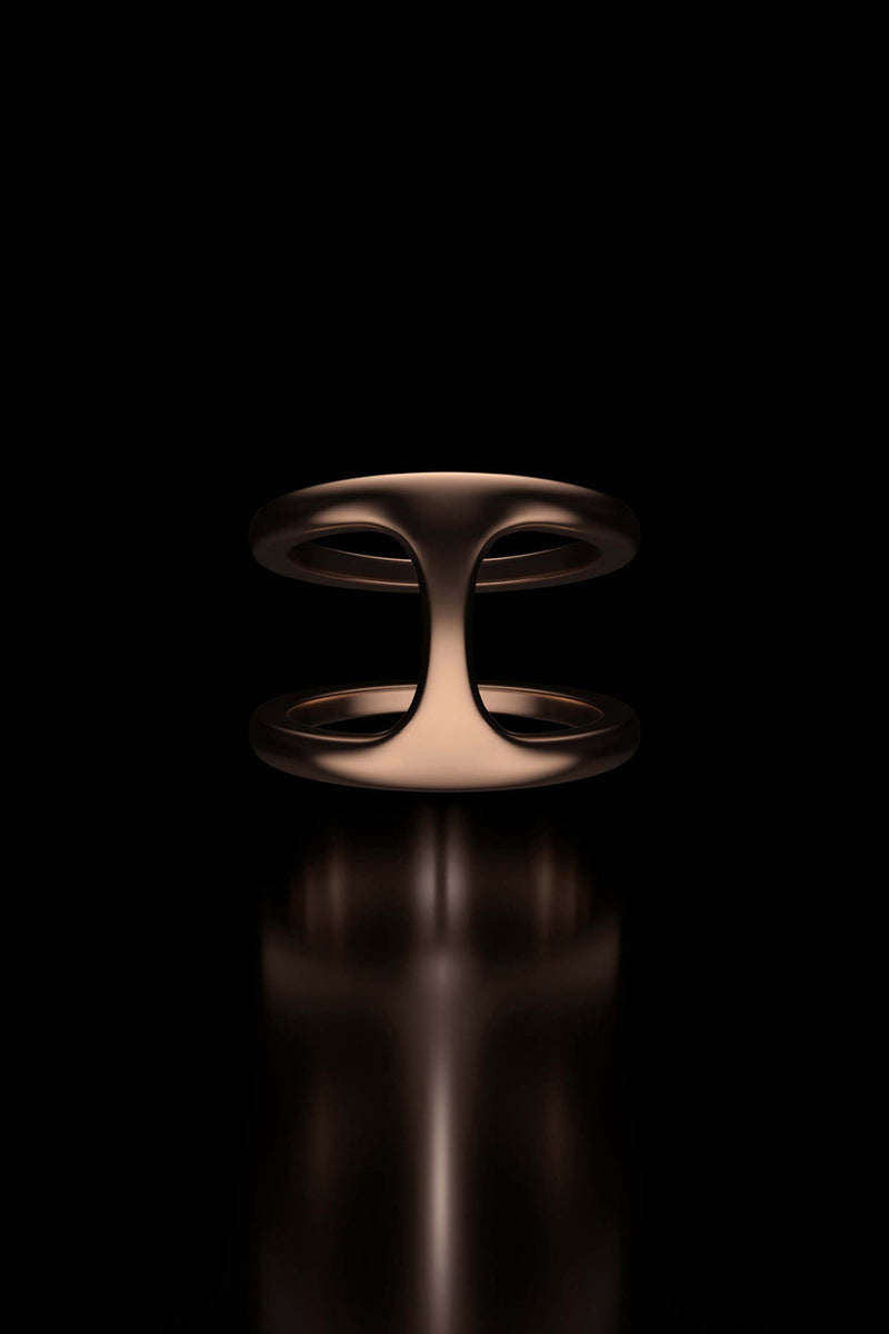 18K RG DAME PHANTOM Ring Size 8