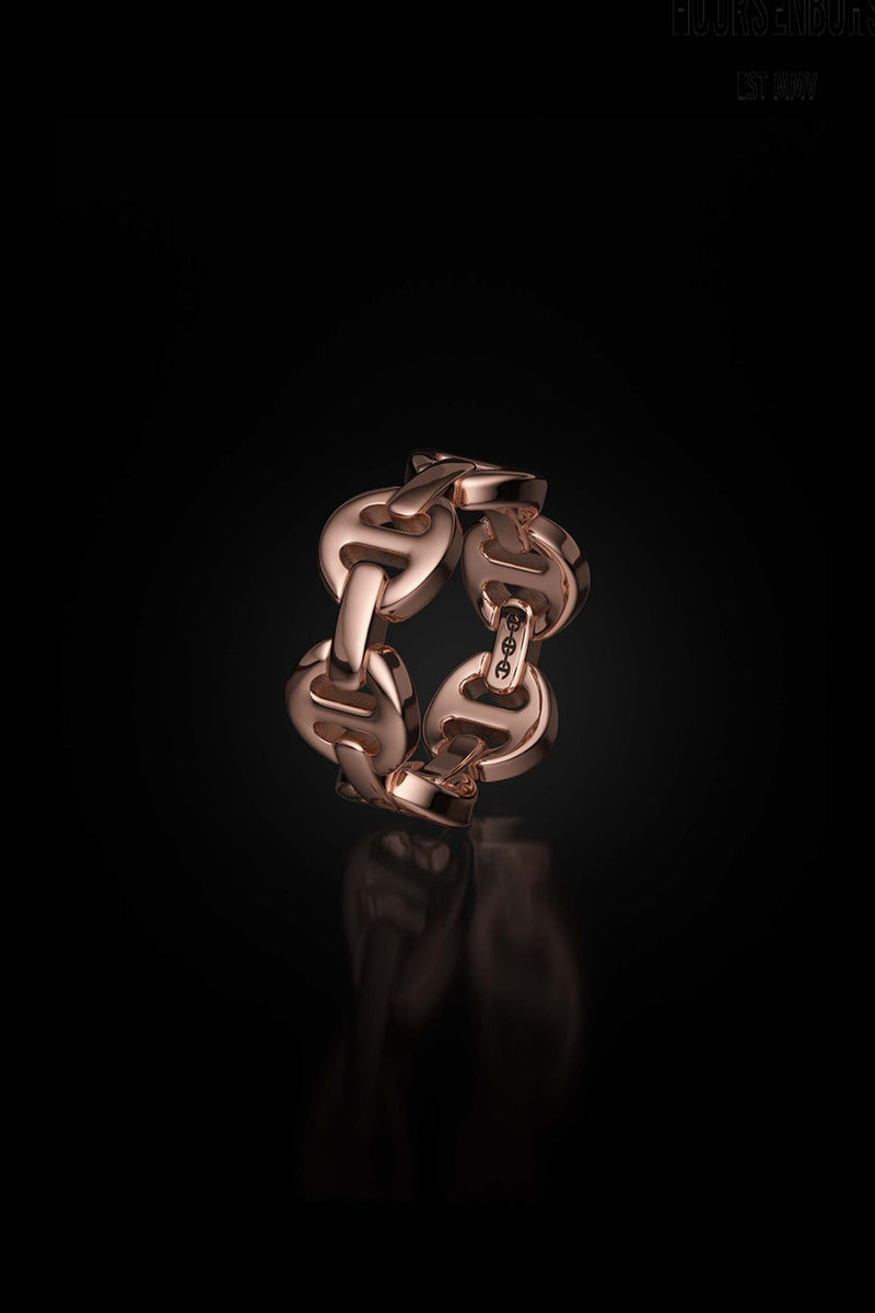 18K Rose Gold Dame Classic Tri-Link Ring