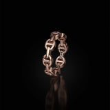 Hoorsenbuhs 18K Rose Gold Dame Tri-Link Ring