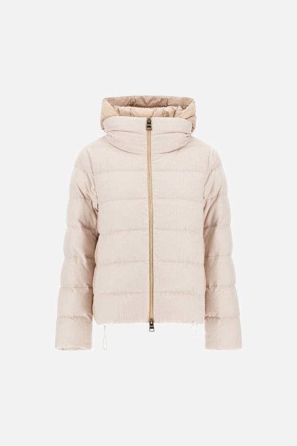 Front view of chantilly cape jacket on white background, with no model shown.