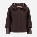 Front view of fondante cape on white background, with no model shown.