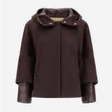 Front view of fondante cape on white background, with no model shown.