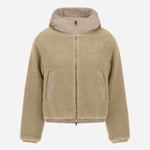 Front view of chantilly knitted jacket on white background, with no model shown,