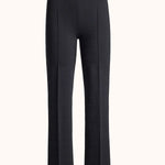 Front view of black combo windowpane louis pants on white background, with no model shown.