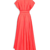 Belted Linen Blend Dress