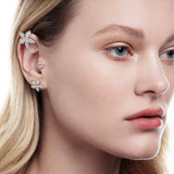 Ileana Makri Mini Blossom Studs Pavé