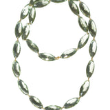 20K Yellow Gold 17" Green Quartz Marquise Necklace