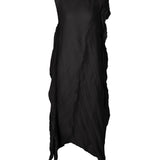 Wrinkled & Twisted Dress - Black