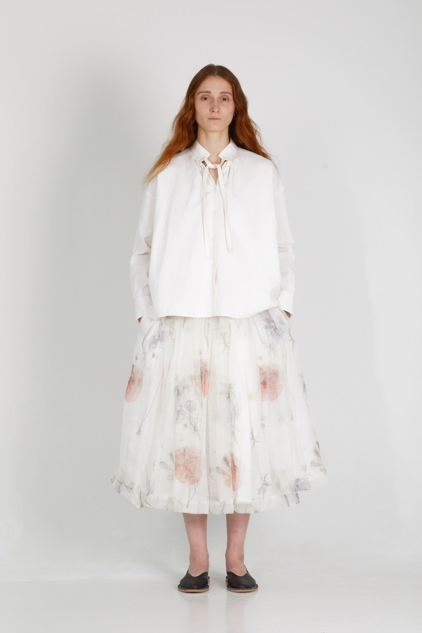Solange Silk Organiza Skirt in Printed Floral