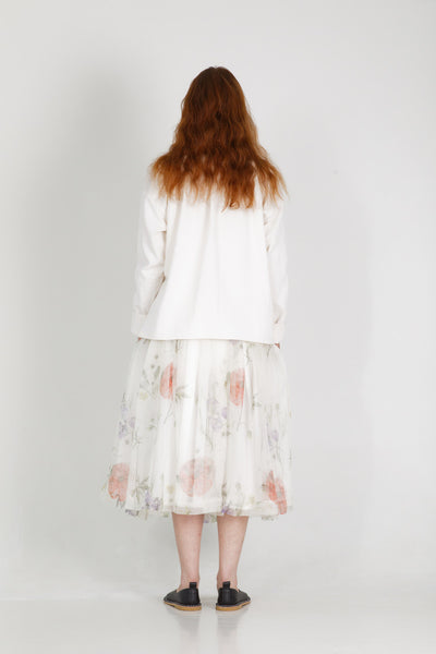 Solange Silk Organiza Skirt in Printed Floral