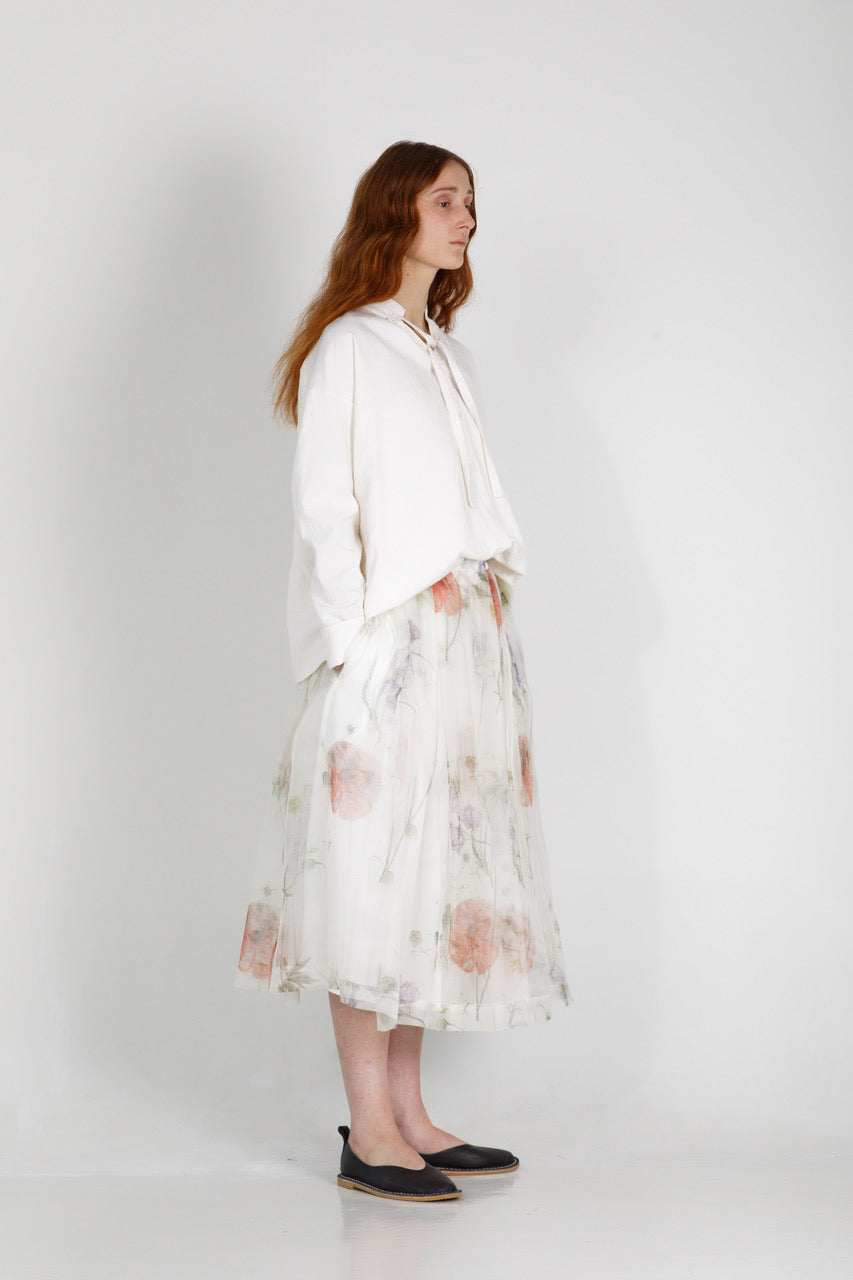 Solange Silk Organiza Skirt in Printed Floral