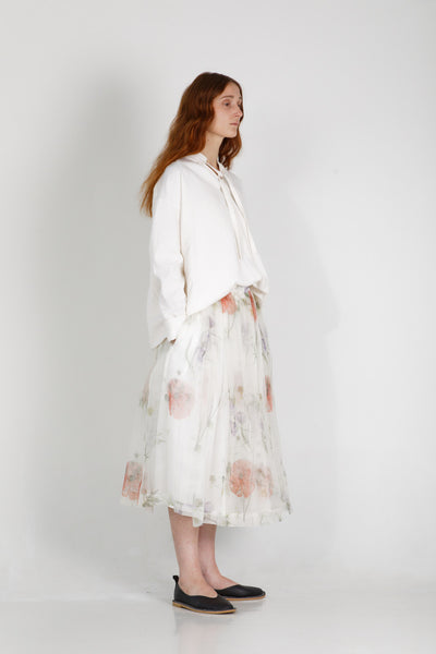 Solange Silk Organiza Skirt in Printed Floral