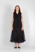 Solange Silk Organiza Skirt - Black