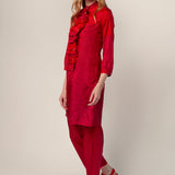 Dosa Jodhpur Shirtdress with Ruffle