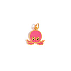 22K Yellow Gold Enamel Octopus Charm Bracelet