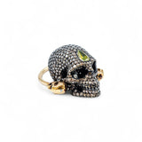 Theodoros 18K Yellow Gold Crazy Skull Ring