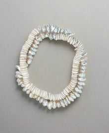 70's Hawaiian Puka Shell and Freshwater Keshi
