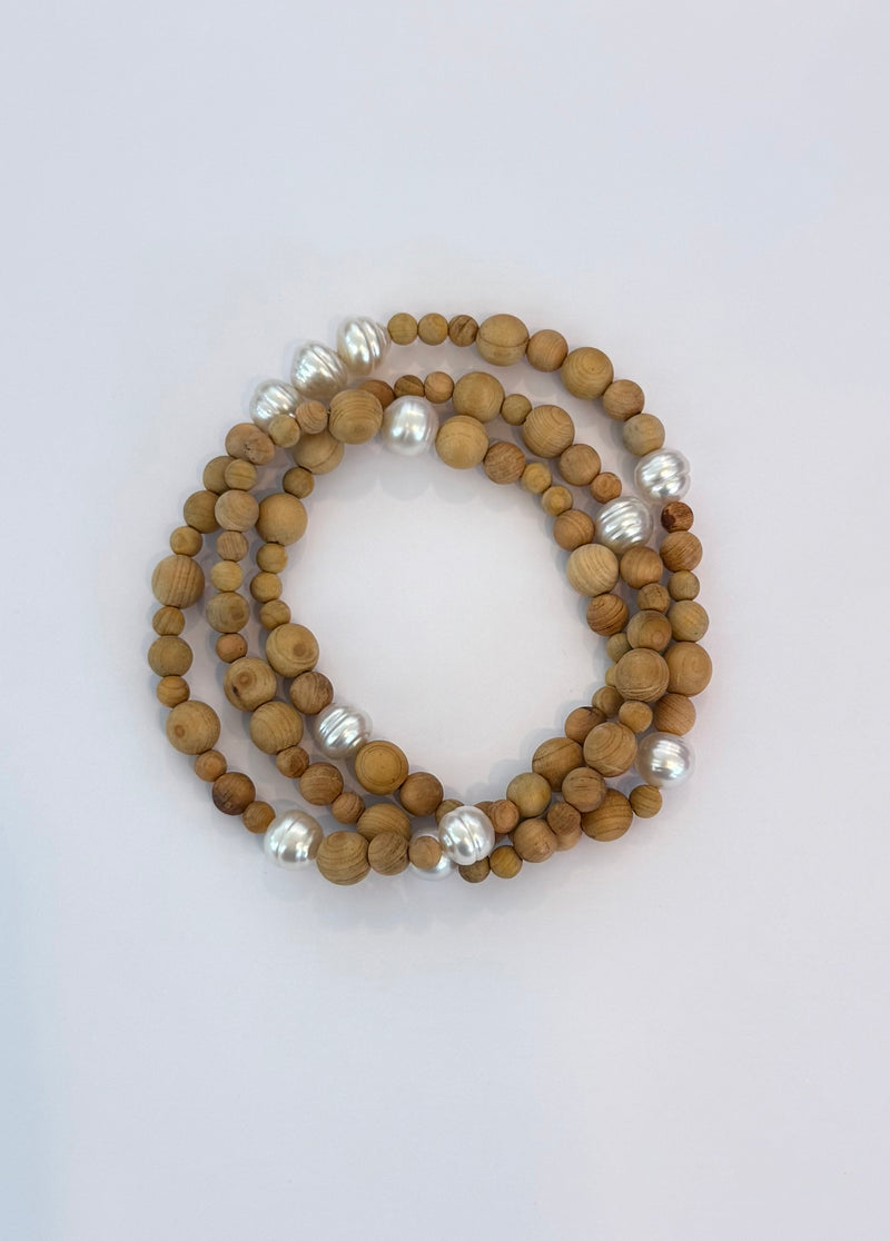 Sandlewood Beads and Australian Southsea Baroque