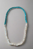 Turquoise Heishi and Freshwater Keshi