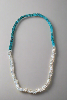 Turquoise Heishi and Freshwater Keshi