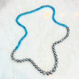 Will Hannigan Sleeping Beauty Turquoise Heishi and Tahitian Round Pearls