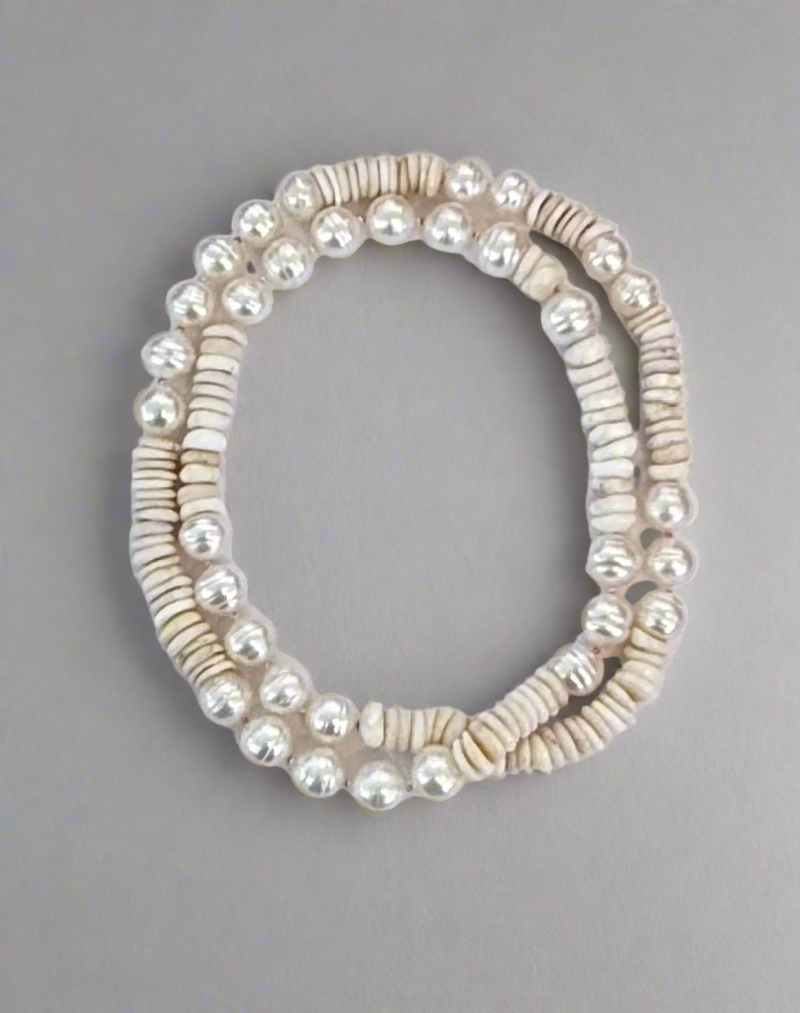 70's Hawaiian Puka Shell and Australian Southsea Baroque