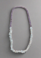 Faceted Amethyst Beads and Freshwater Keshi