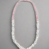 Pink Faceted Morganite Beads with Freshwater Keshi