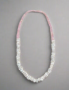Pink Faceted Morganite Beads with Freshwater Keshi