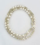 Faceted Moonstone Beads and Australian Southsea Baroque Pearls