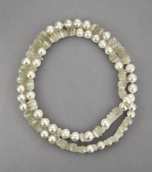 Faceted Moonstone Beads and Australian Southsea Pearls
