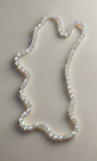 Faceted Moonstone Beads and Australian Southsea Baroque Pearls
