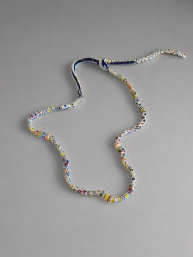 White Krobo, Cashmere Necklace